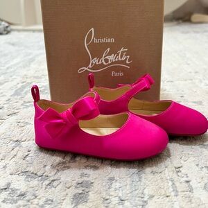 Christian Louboutin Baby Crepe Satin Shoes